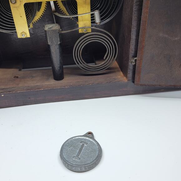 Vintage Antique Ingraham Mantle Clock Duplex in great working condition. - Picture 8 of 15